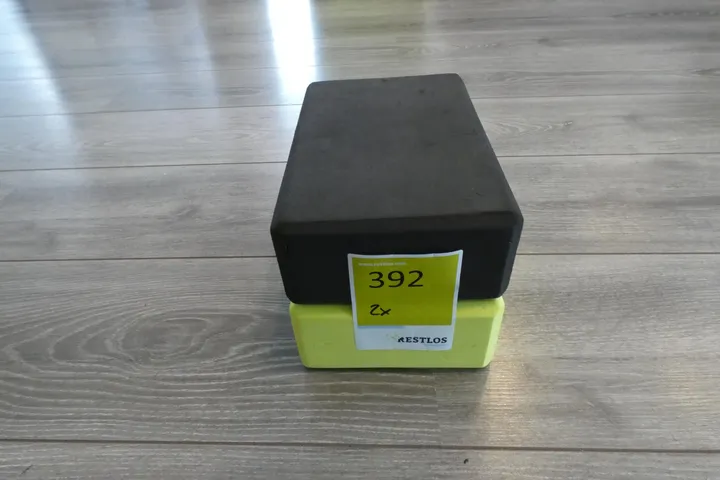 2x Mirafit Yoga-Blöcke, grün, schwarz